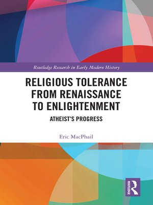 cover image of Religious Tolerance from Renaissance to Enlightenment